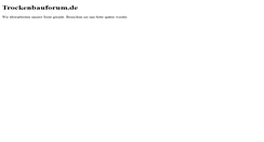 Desktop Screenshot of forum.trockenbauforum.de